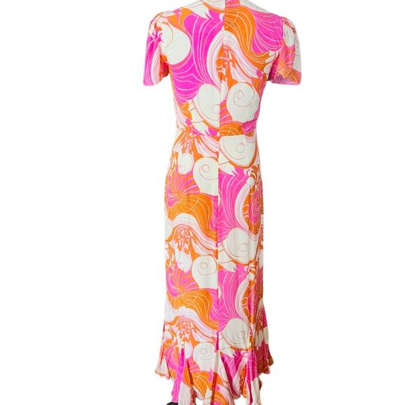 RHODE Lulani Midi Dress Size 2 - Picture 10 of 13